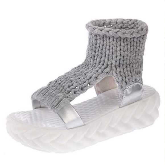 Women's Weave Roman Sandals Open Toe Breathable Comfort Platform Fashion Sz 38 - Picture 2 of 12